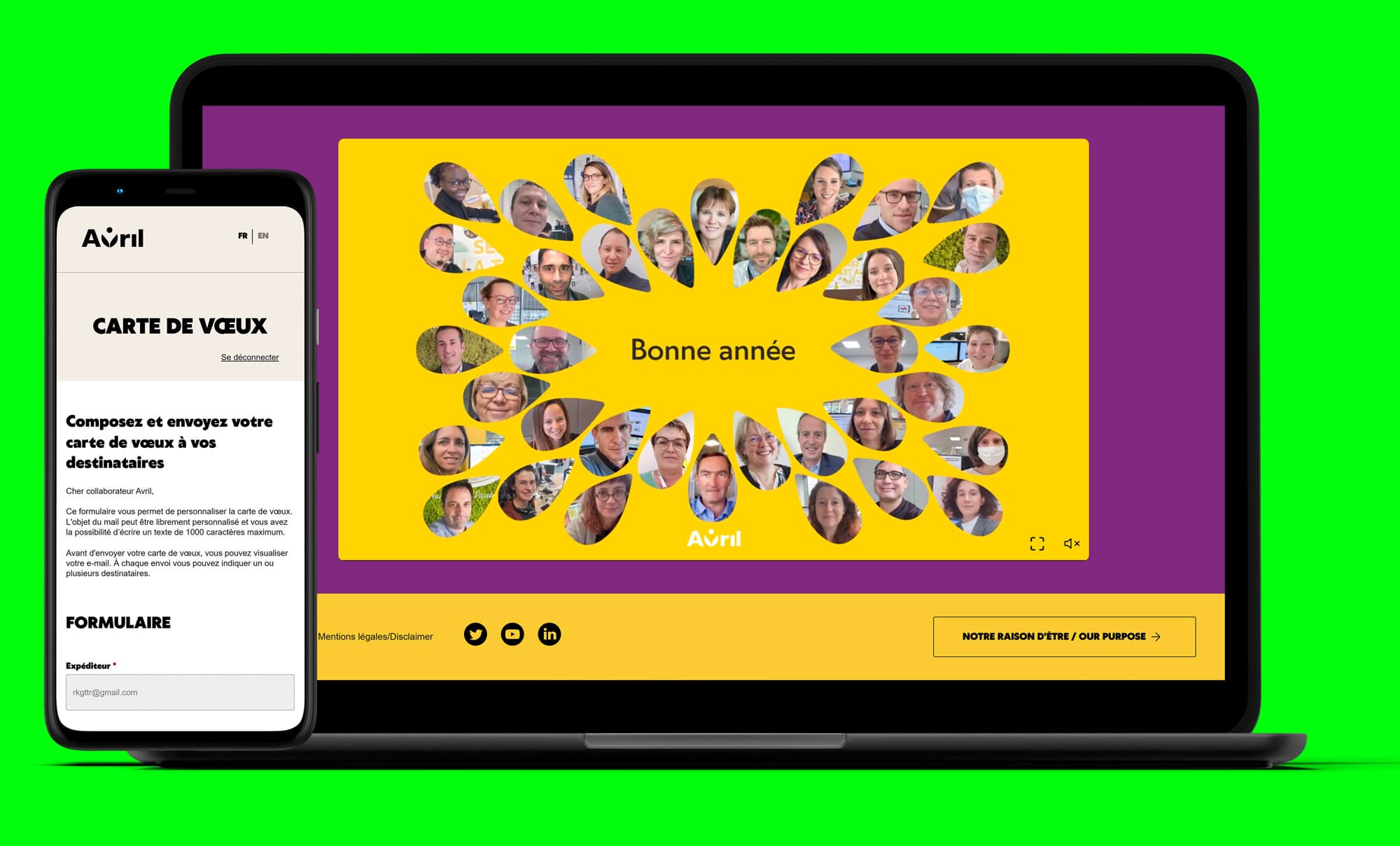 Illustration du projet Carte de vœux 2022 Groupe Avril