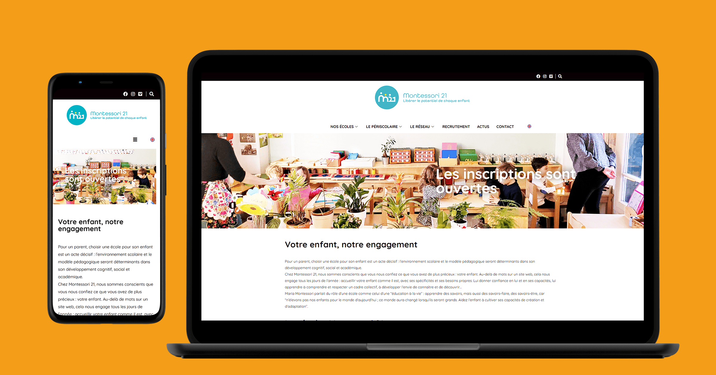 Illustration du projet Montessori 21